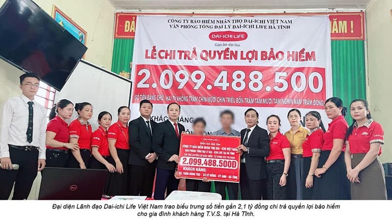 Daiichi chi trả quyền lợi bảo hiểm